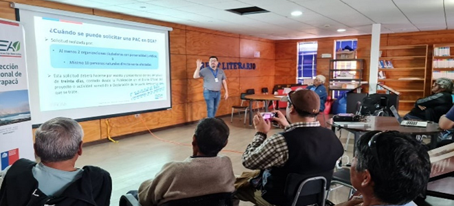 SEA Tarapacá realiza actividades de participación ciudadana en Pozo Almonte