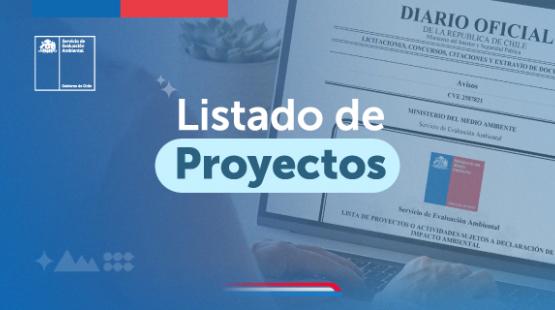 Listado de proyectos sujetos a Declaración de Impacto Ambiental presentados durante marzo 2025