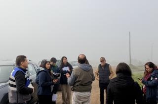 Ñuble SEA realiza visita a terreno a proyecto de relleno sanitario para la región
