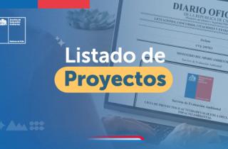 Listado de proyectos sujetos a Declaración de Impacto Ambiental presentados durante enero 2025