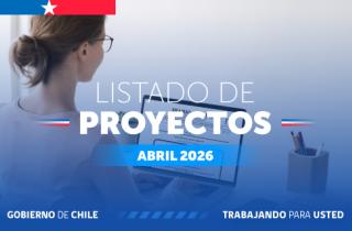 Listado proyectos Abril