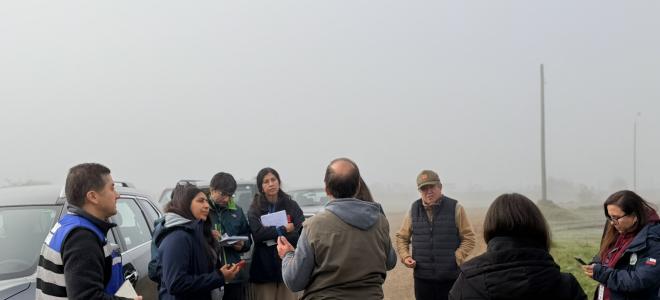 Ñuble SEA realiza visita a terreno a proyecto de relleno sanitario para la región