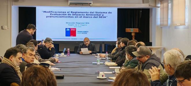SEA O´Higgins realiza capacitación a OAECAS sobre evaluación ambiental