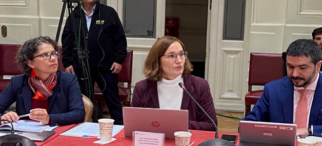 Directora Durán expuso ante la Comisión de Medio Ambiente del Senado