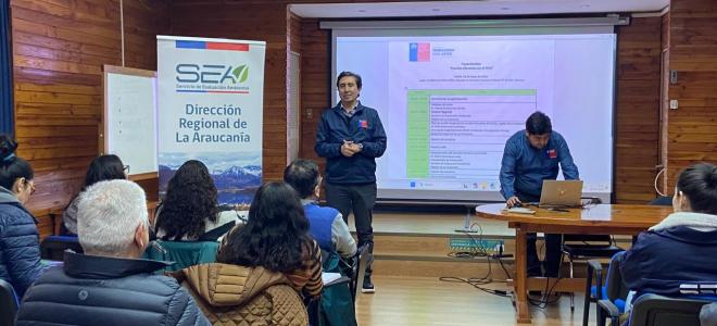 SEA Araucanía realiza 3era capacitación a OAECAS de la región