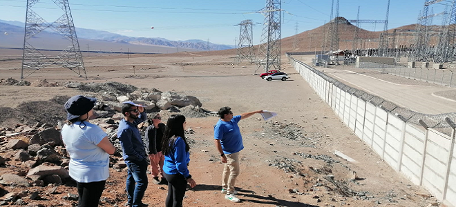 En Atacama realizan visita técnica por proyecto de línea de transmisión y central Bess
