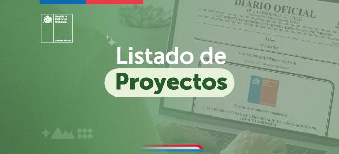 Listado de proyectos sujetos a Declaración de Impacto Ambiental presentados durante mayo 2025