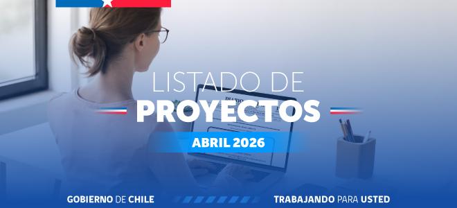 Listado proyectos Abril