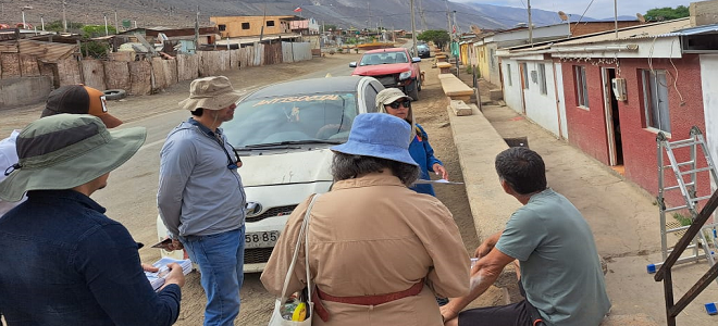 En Paposo efectuaron actividad “puerta a puerta” por proyecto INNA 
