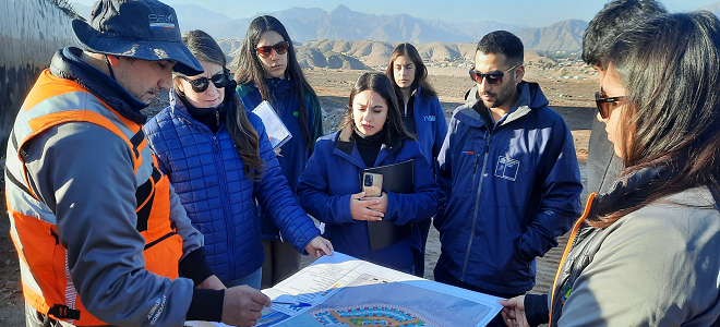 Visita técnica a proyecto habitacional en Copiapó