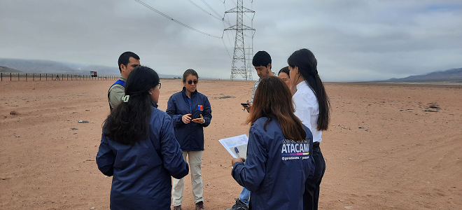 SEA Atacama organiza visita a terreno por proyecto sobre adecuaciones tecnológicas del Parque Candelaria Solar