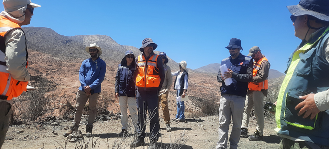 En Vallenar efectúan visita a terreno por proyecto de sondajes minero
