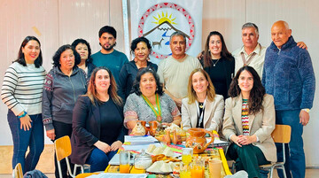 Reunión de representantes de pueblos originarios y equipo técnico del proyecto Kimal-Lo Aguirre.